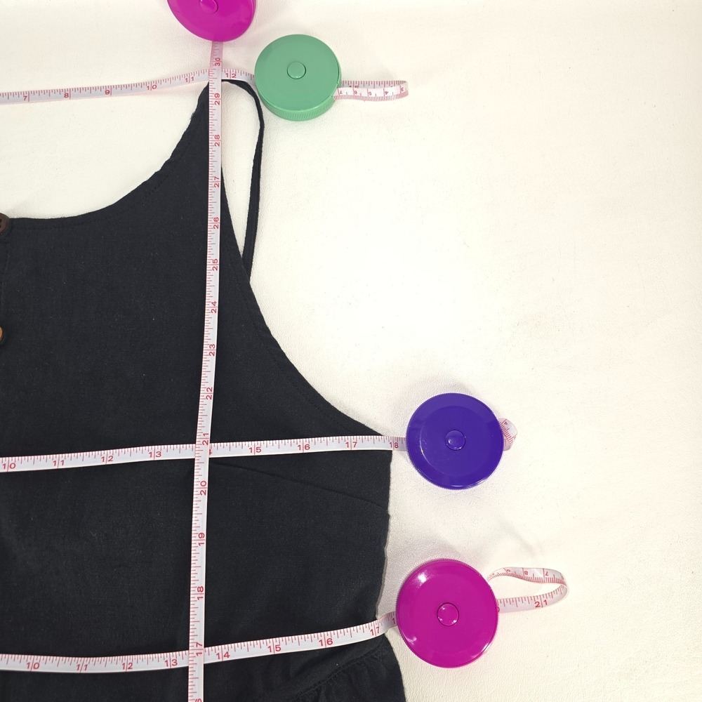 Free People Tabea Babydoll Tank & Shorts Set Womens XL Black Boho Preppy NEW NWT - Picture 6 of 16